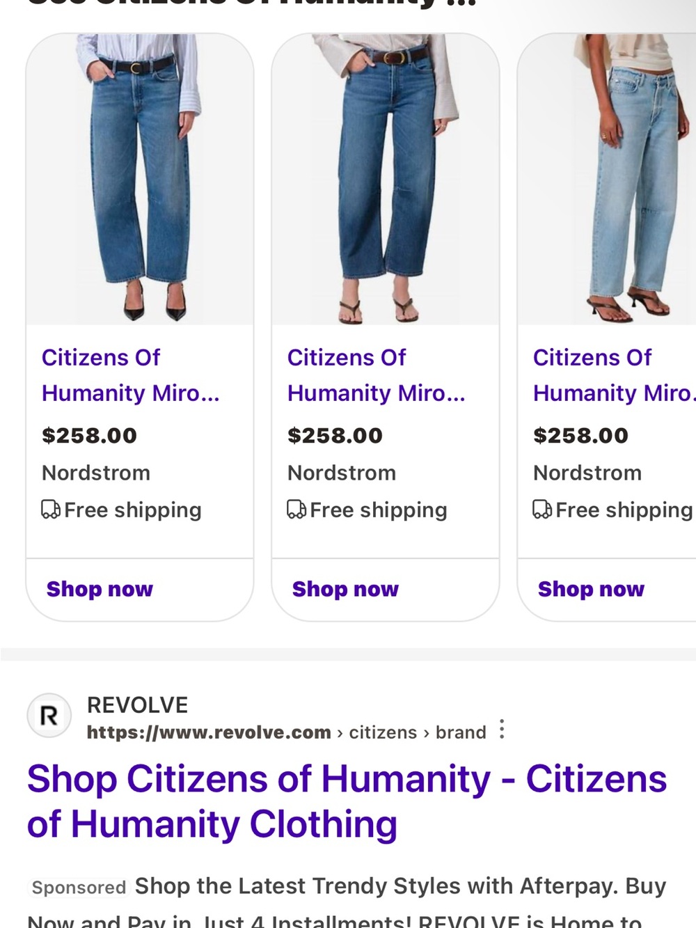 NWT Citizens Of Humanity Miro Barrel leg Jeans - Picture 5 of 15
